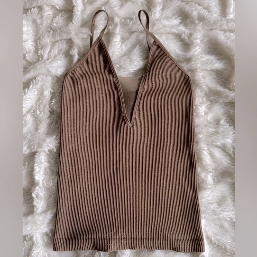 Free People Ribbed Mesh Tank - Picture 1 of 5